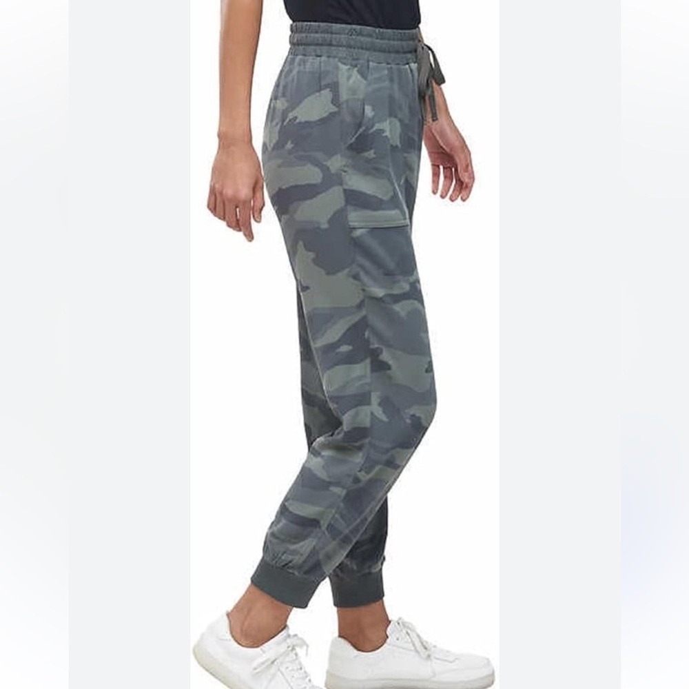 Splendid Womens XXL Camo Jogger‎ Pants Grey Camouflage Rayon Drawstring 1423666